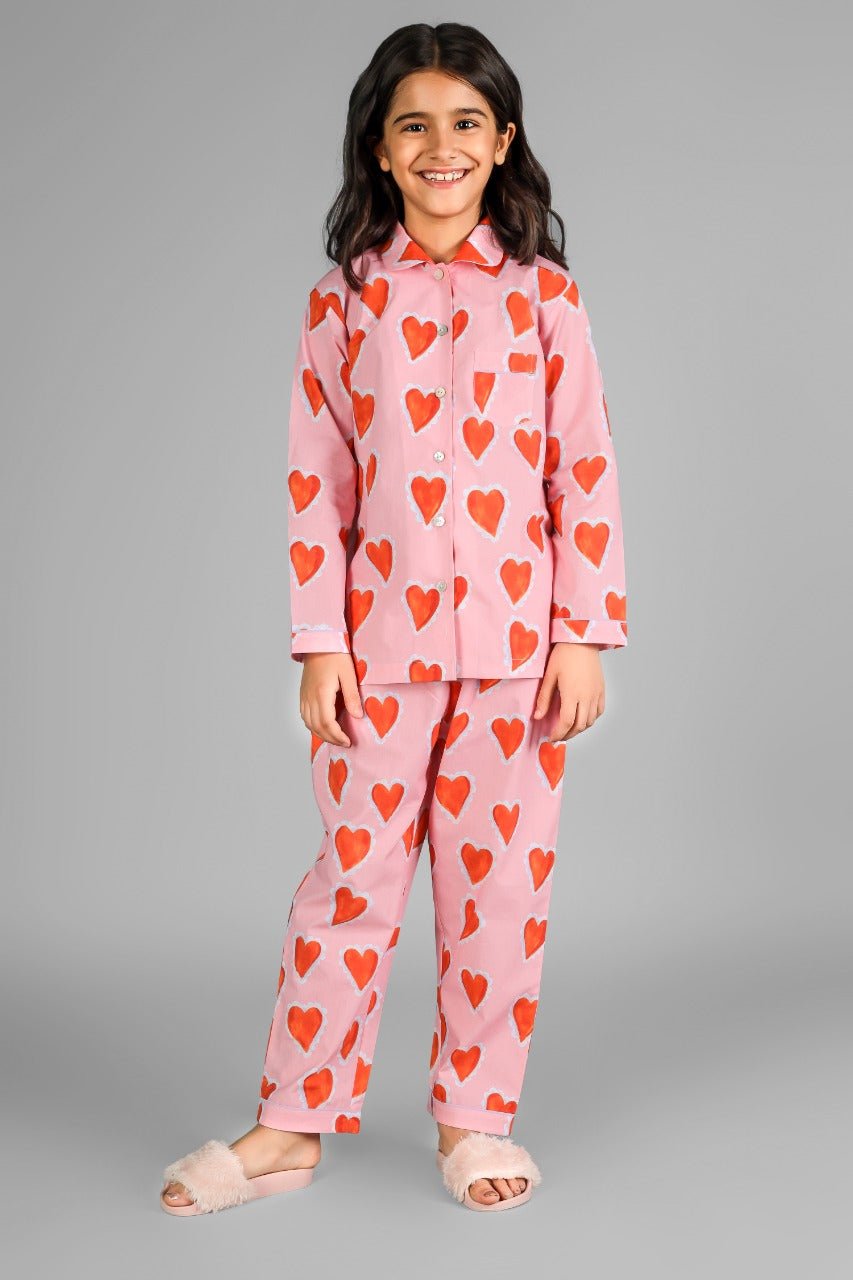 Cream Pudding Pyjama Set - Love The Pink Elephant