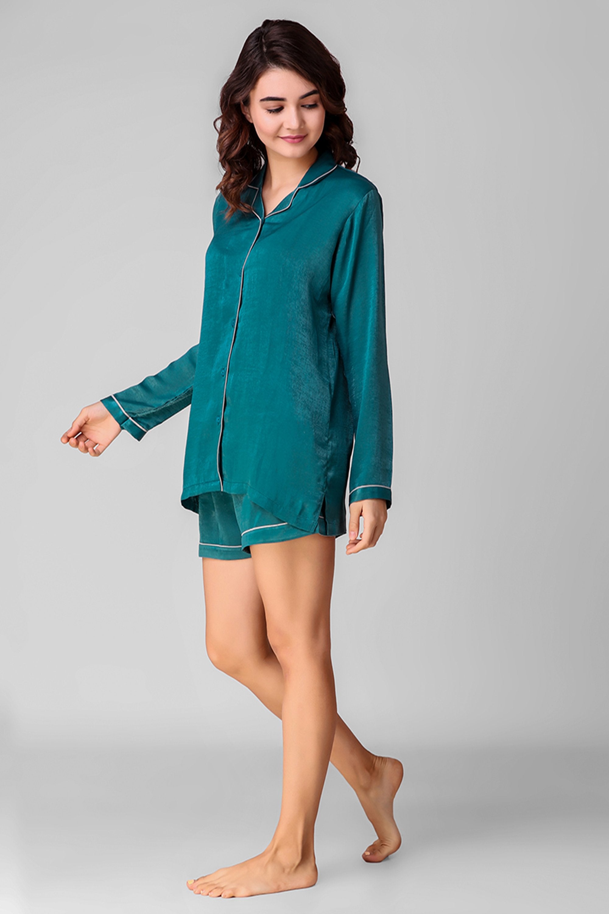 Teal Love Shorts Set - Love The Pink Elephant