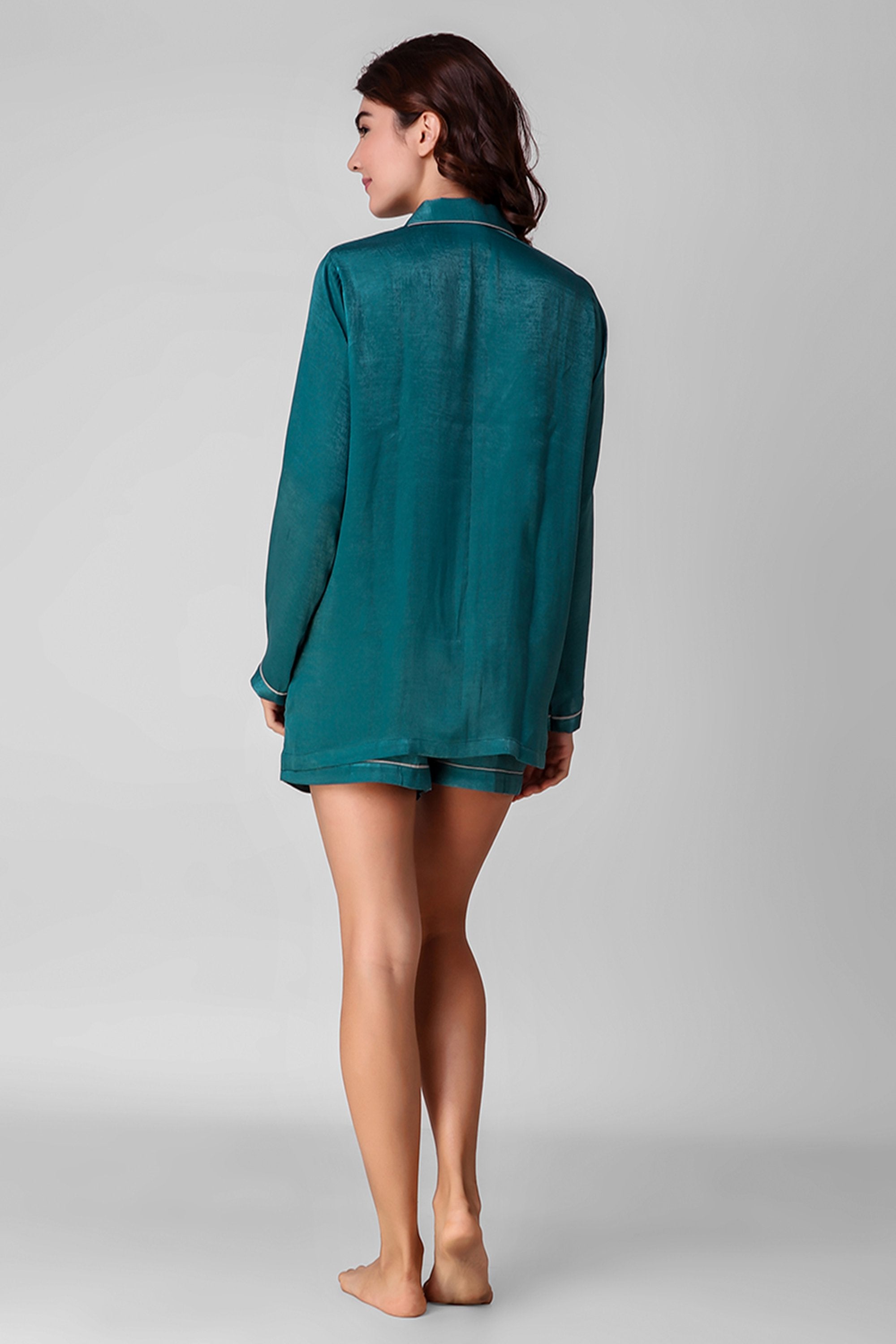 Teal Love Shorts Set - Love The Pink Elephant