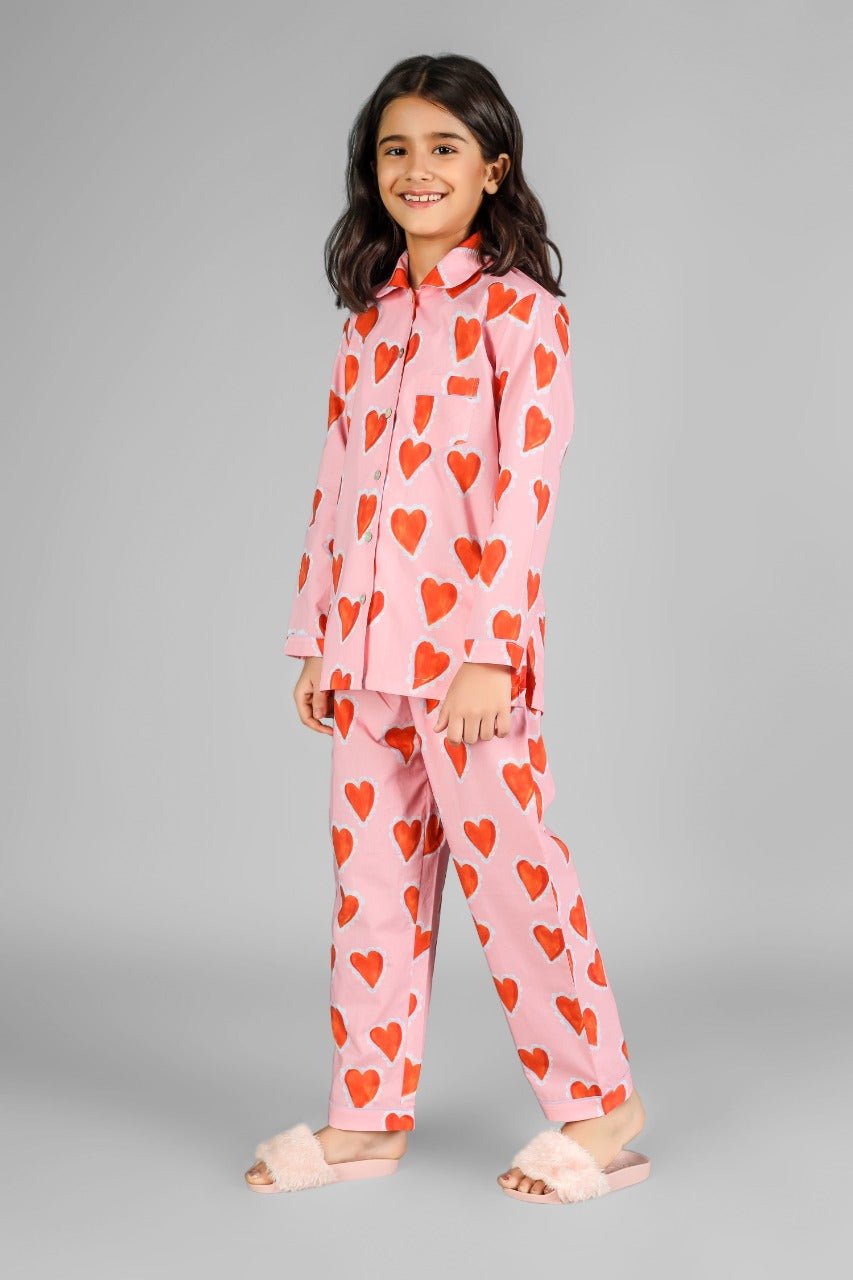 Cream Pudding Pyjama Set - Love The Pink Elephant