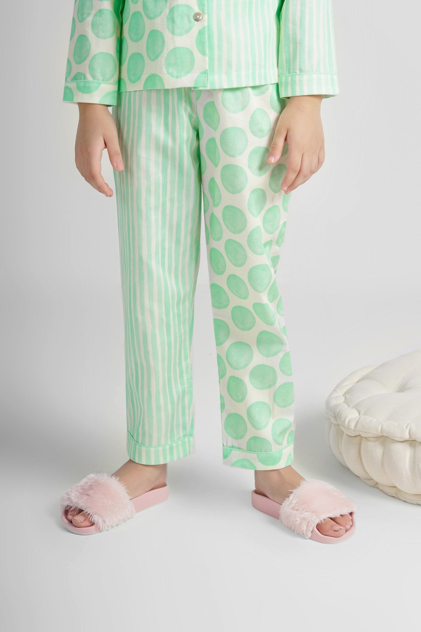 Mint Burst Pyjama Set - Pyjama Set-Love The Pink Elephant