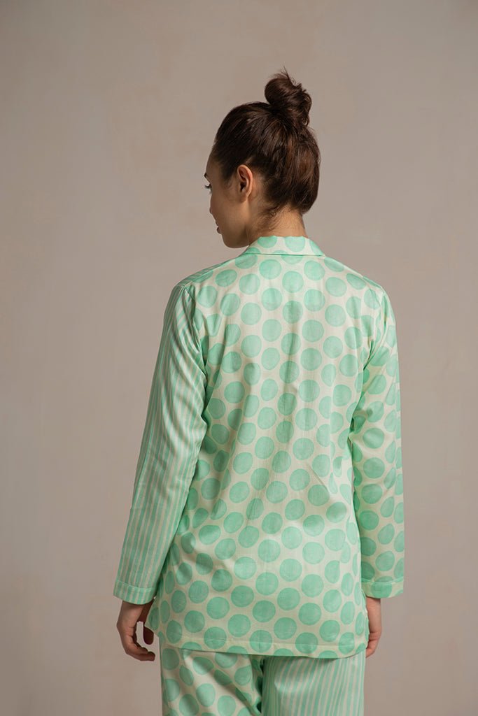 Mint Burst Pyjama Set - Full Jammies Set-Love The Pink Elephant