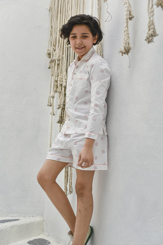 Pink Gum Ball Shorts Set - Love The Pink Elephant