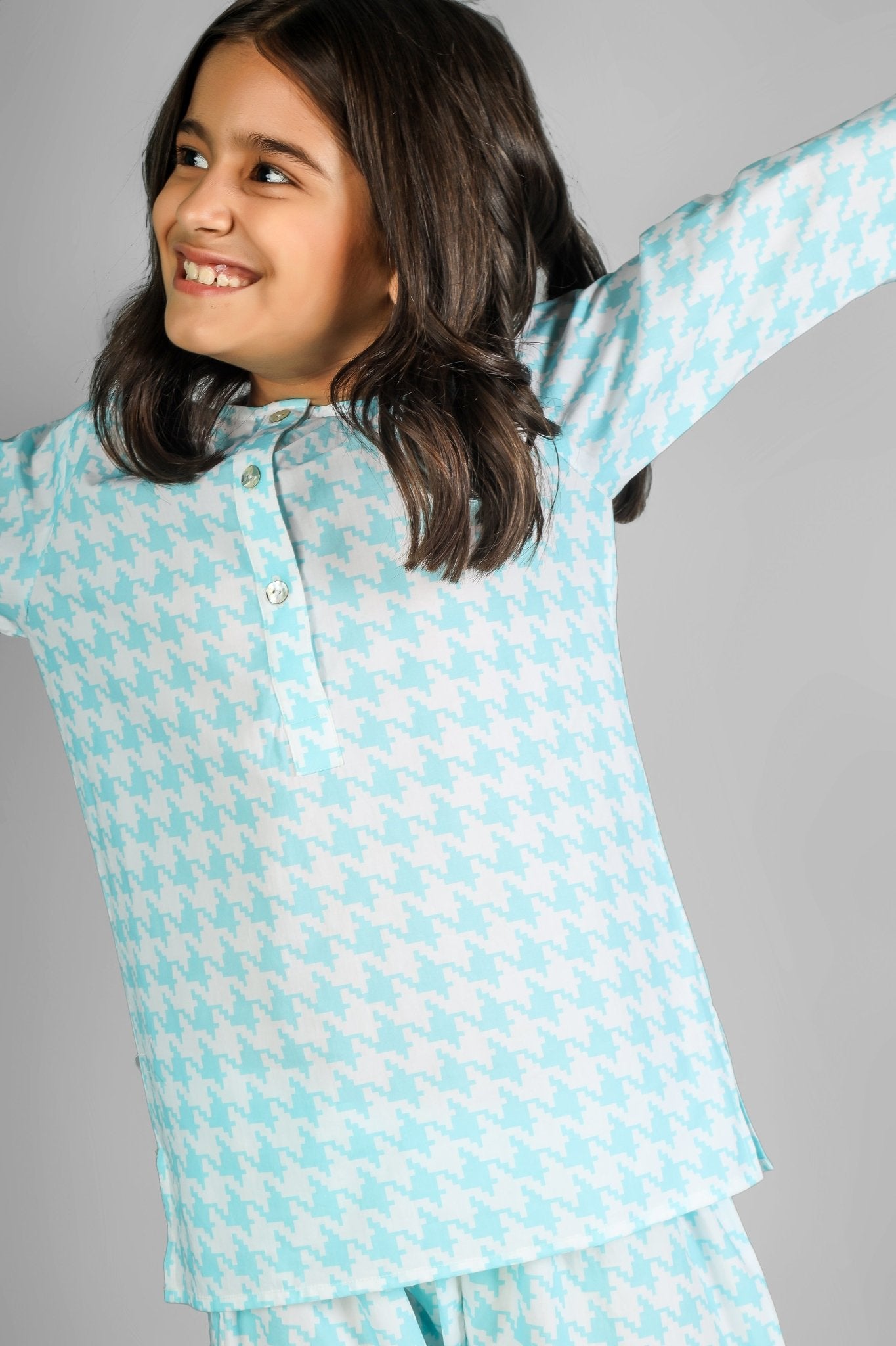 Powder Puff Pyjama Set - -Love The Pink Elephant