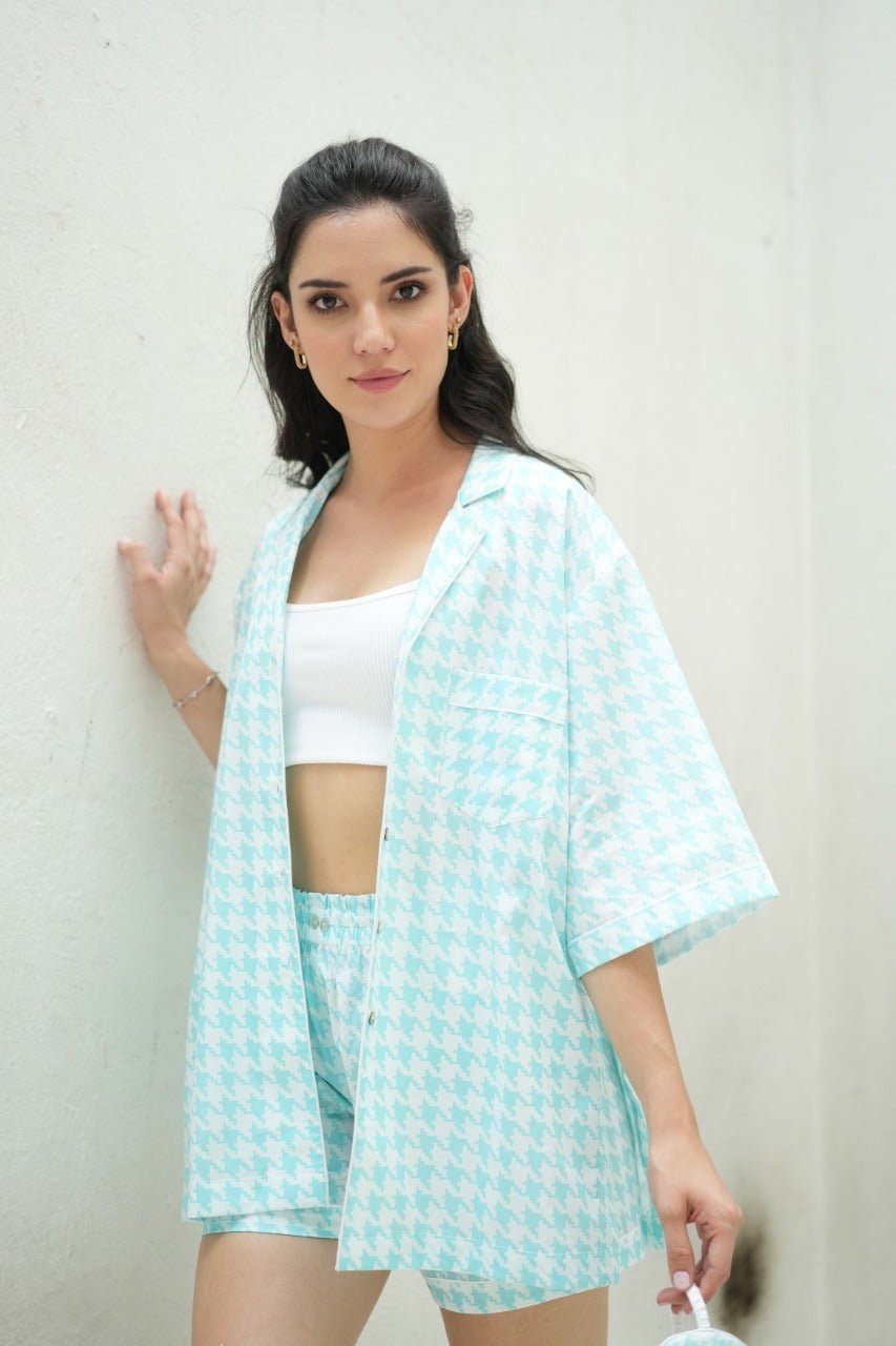 Powder Puff Shorts Set - -Love The Pink Elephant