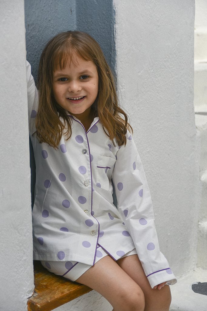 Purple Gum Ball Shorts Set - Shorts Set-Love The Pink Elephant