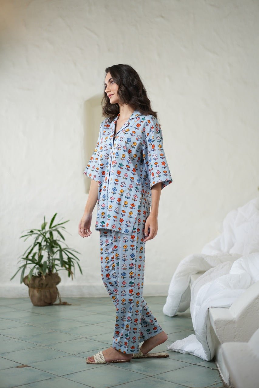 Silver Spring Pyjama Set - -Love The Pink Elephant