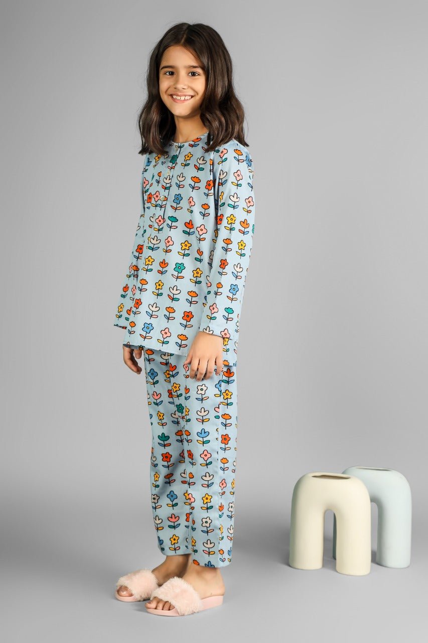 Silver Spring Pyjama Set - -Love The Pink Elephant