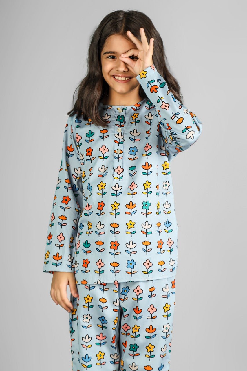 Silver Spring Pyjama Set - -Love The Pink Elephant