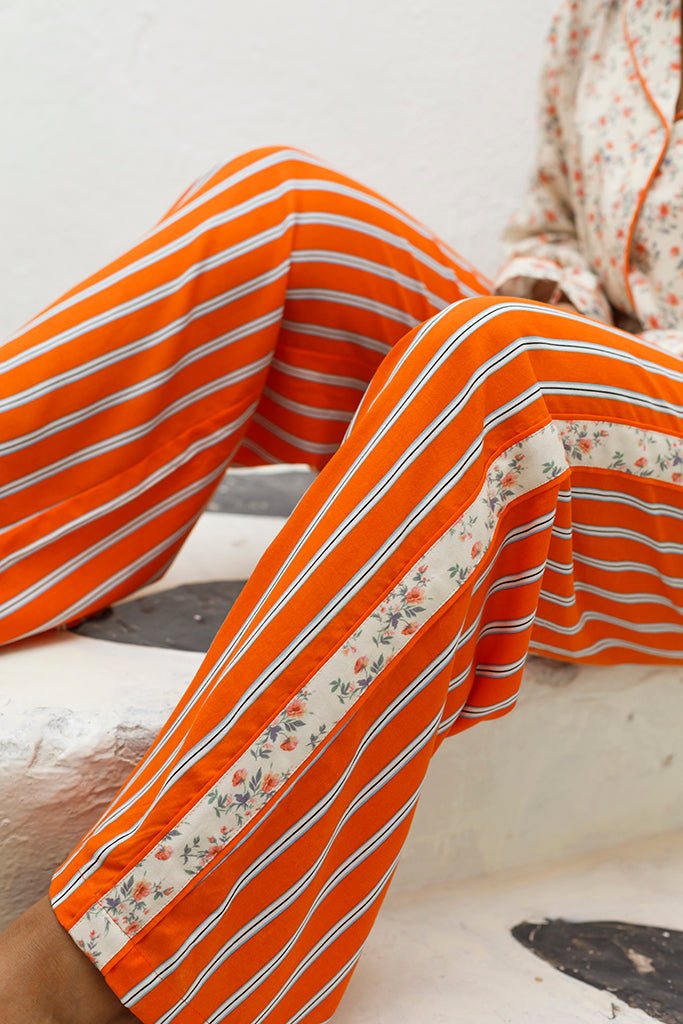Vintage Garden Jammies Set - Nightsuit-Love The Pink Elephant
